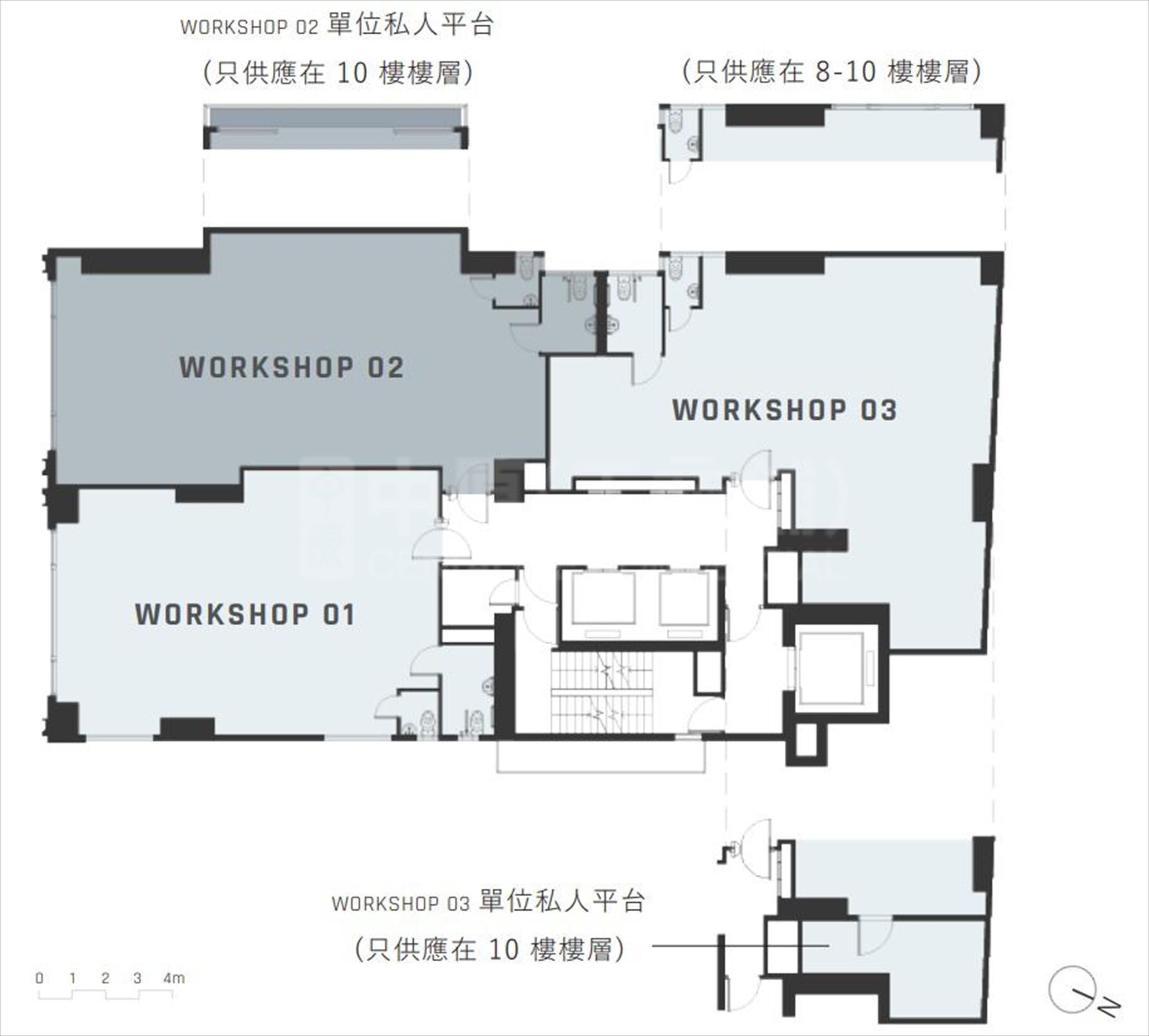 one two one  one two one 7-10/f floor plan | industrial new property listing | centaline commercial